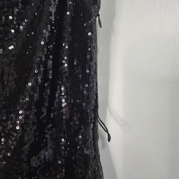 Alice & Olivia Silk One Stap Asymmetrical Shimmer Sparkle Dress Party New Year - Picture 5 of 11